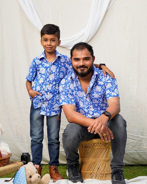 Blue Bloom Father Son Twinning