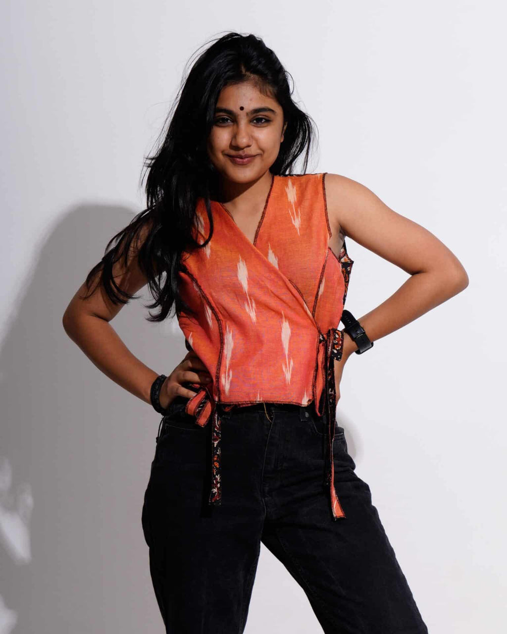Tangy Orange Crop Top