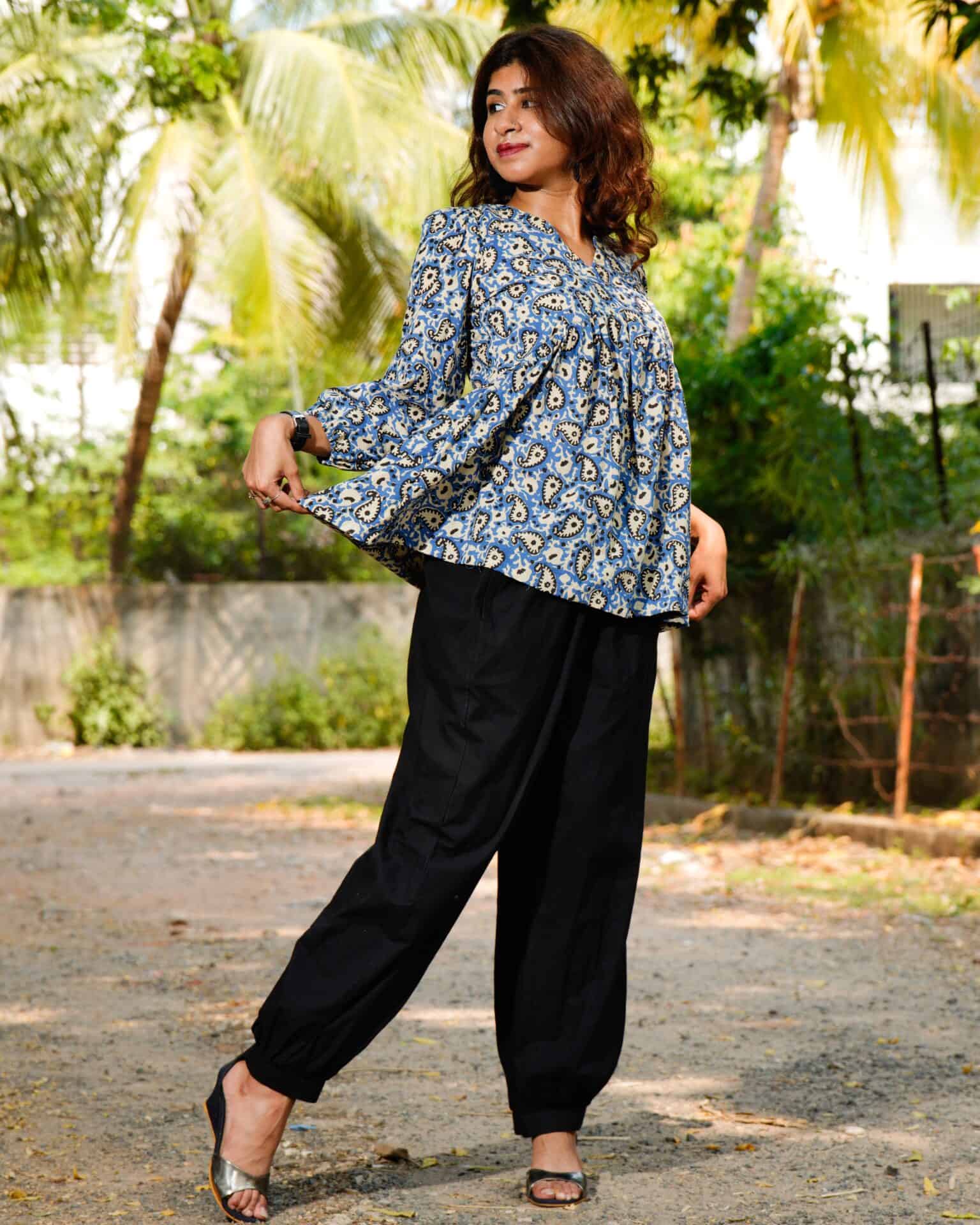 Sapphire Floret Maternity Short Kurti