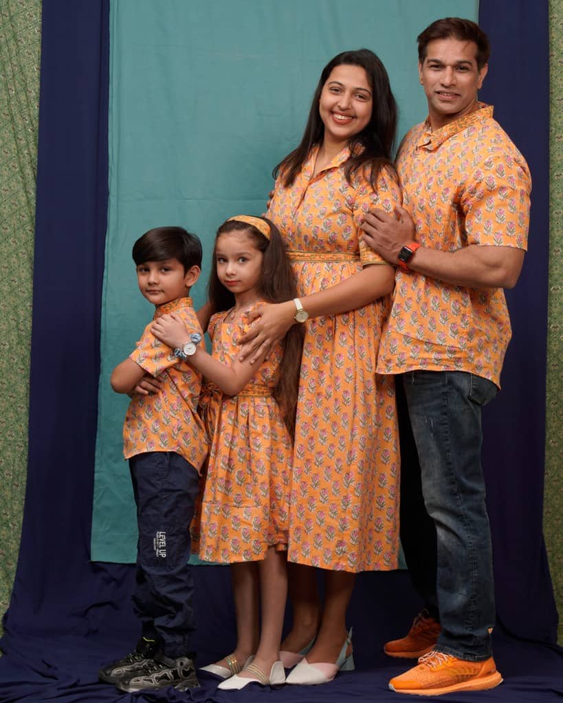 Dusty Orange Family Set