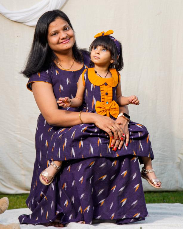 Purple Berry Mother Daughter Twinning