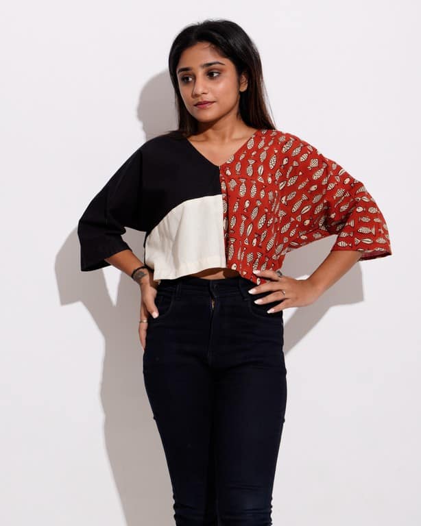 Fish Red Crop Top