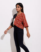 Fish Red Crop Top