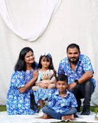 Blue Bloom Short Family Set