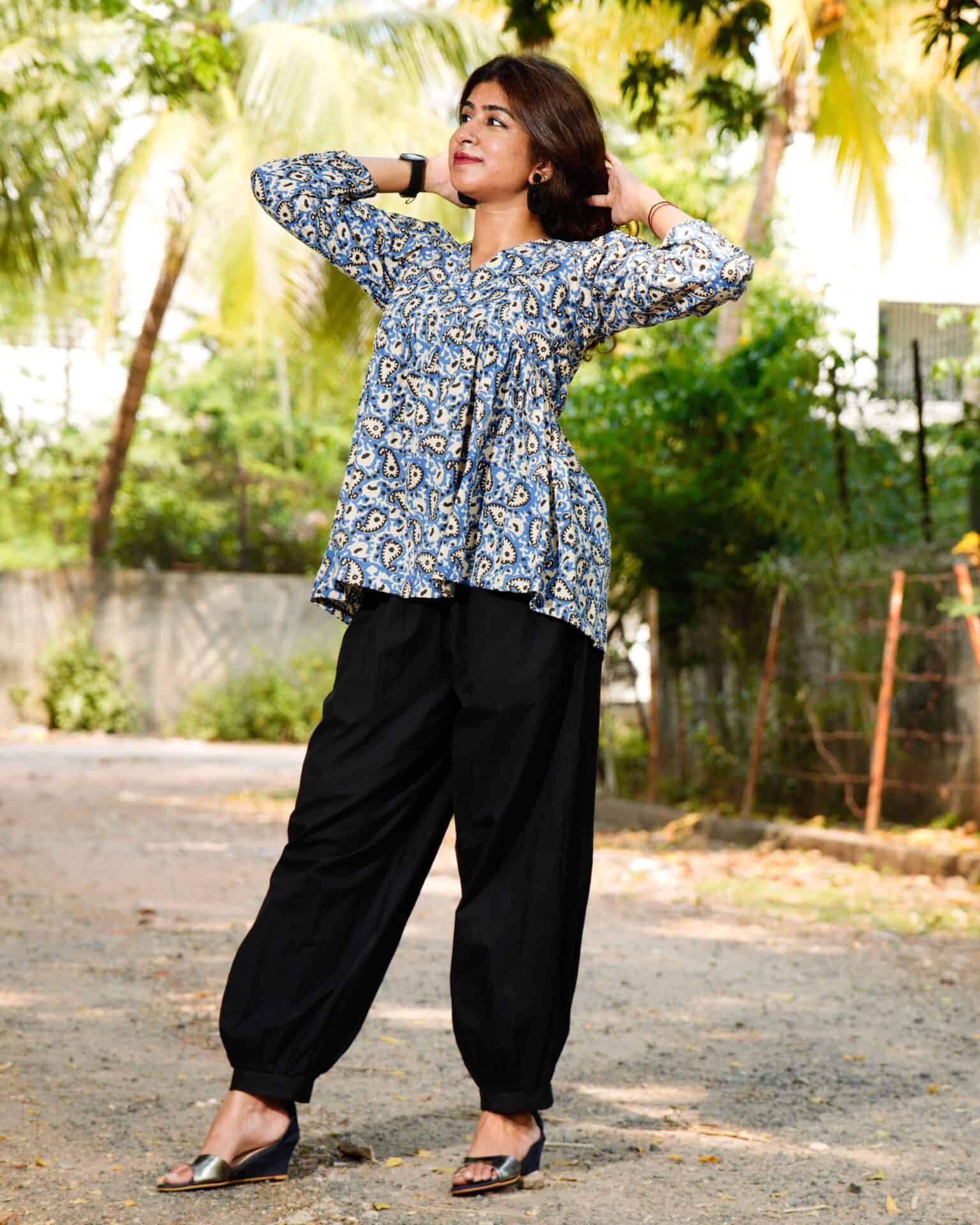 Sapphire Floret Maternity Short Kurti