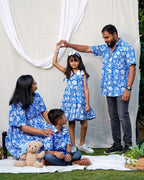 Blue Bloom Short Family Set