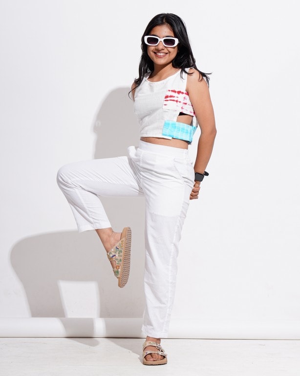 White Sky Crop Top
