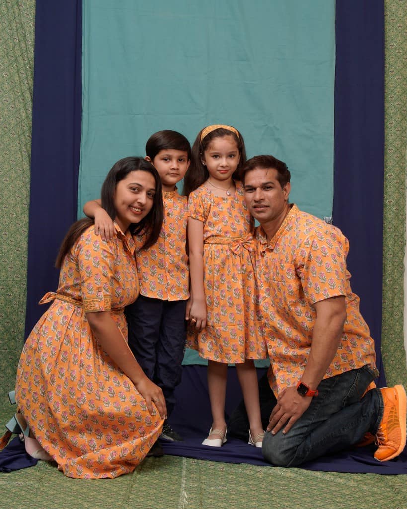 Dusty Orange Family Set