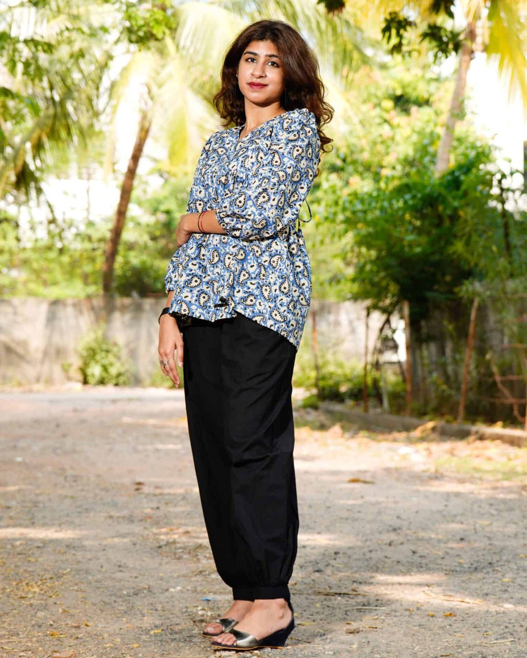 Sapphire Floret Maternity Short Kurti