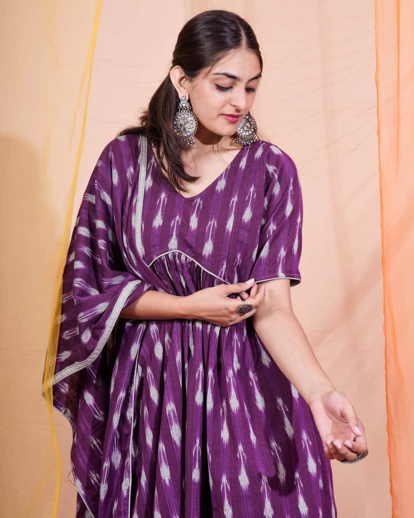 Purple Aster Sharara Set