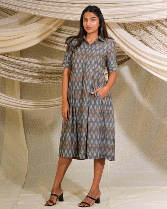 Graphic Grey Dress Main image