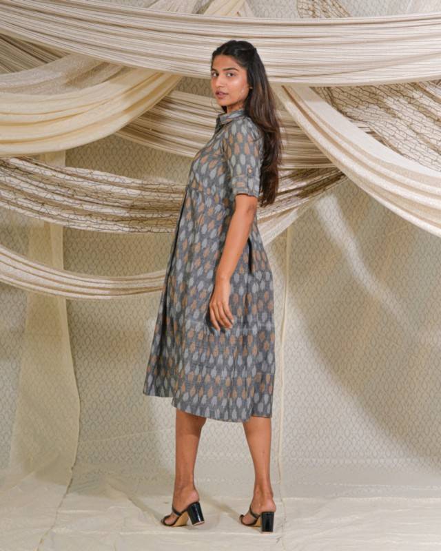 Graphic Grey Dress Secondary image