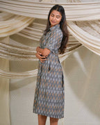 Graphic Grey Nursing Dress