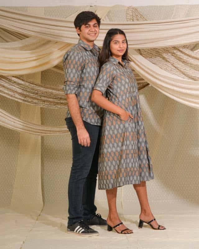 Graphic Grey Couple