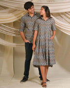 Graphic Grey Couple