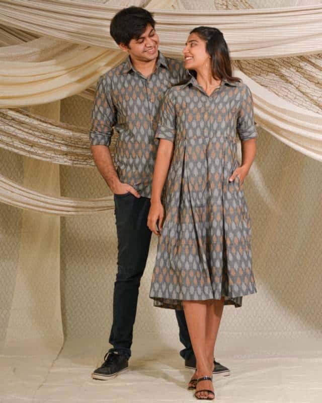 Graphic Grey Couple