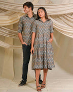 Graphic Grey Couple
