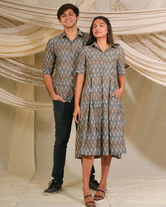 Graphic Grey Couple