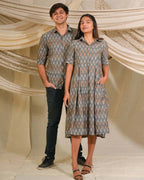 Graphic Grey Couple