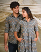 Graphic Grey Couple