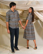Graphic Grey Couple