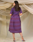 Purple Passion Collared Nursing Dress