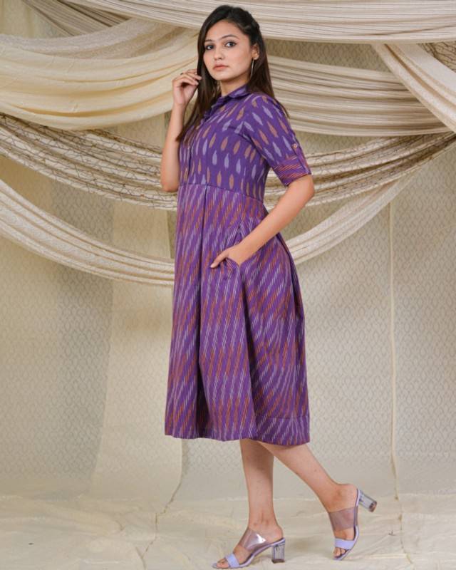 Purple Passion Collared Dress