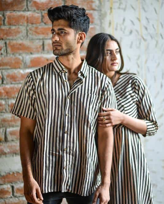 Black Striped Couple