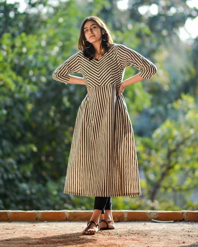 Black Striped Dress Main image