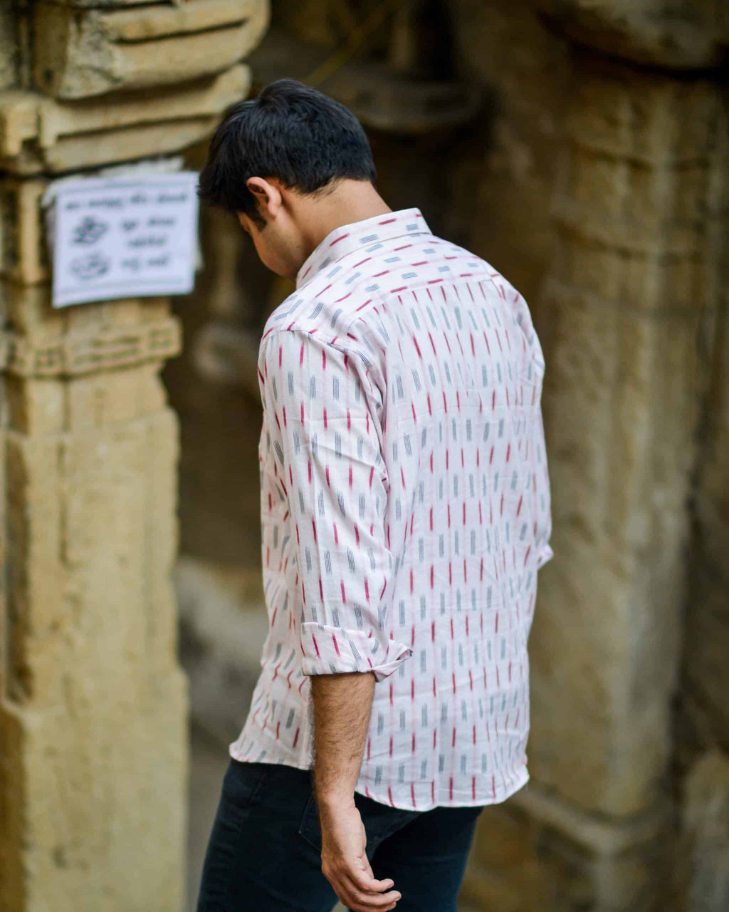 White Summery / Ruby Red Shirt