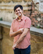 Brick Red Striped Shirt