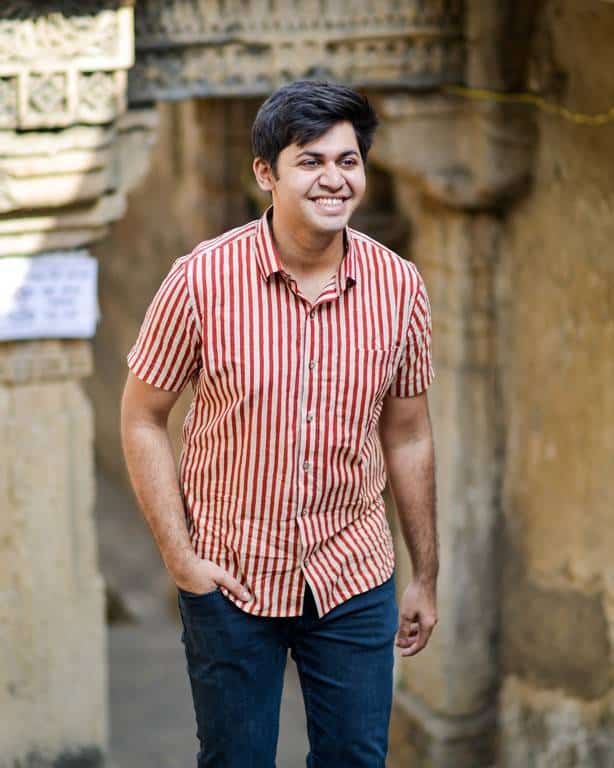 Brick Red Striped Shirt