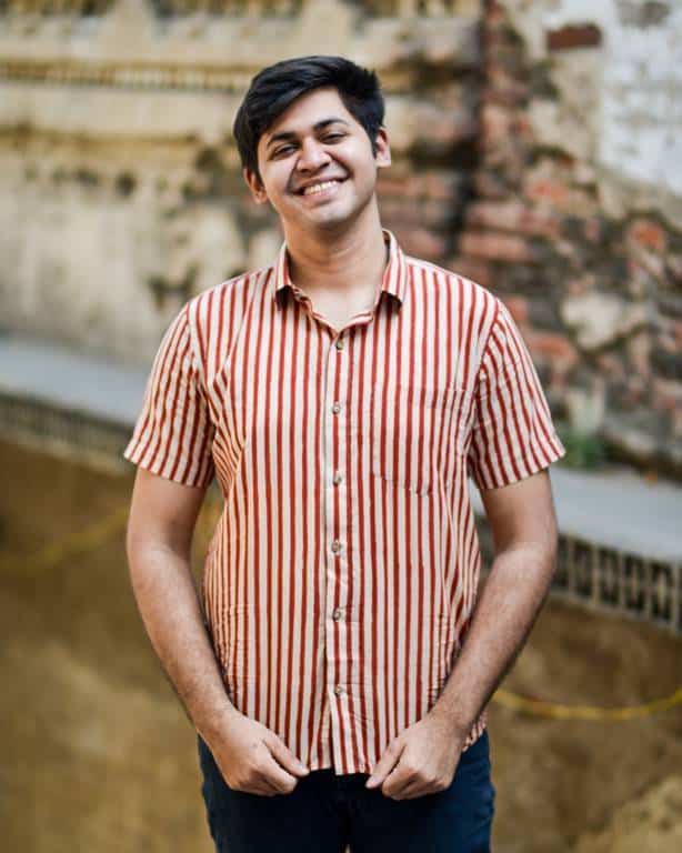 Brick Red Striped Shirt