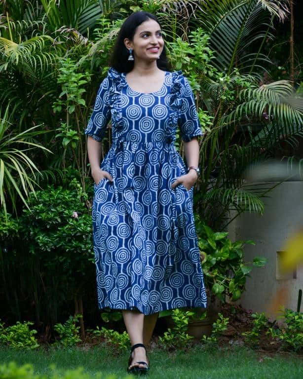 Lollipop Upbeat Blue Frill Dress