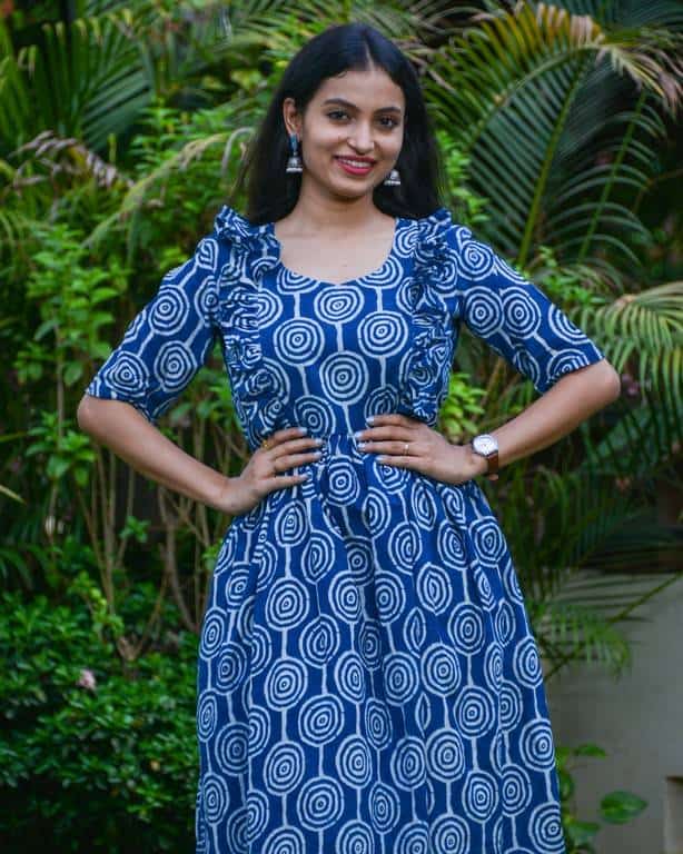 Lollipop Upbeat Blue Frill Dress