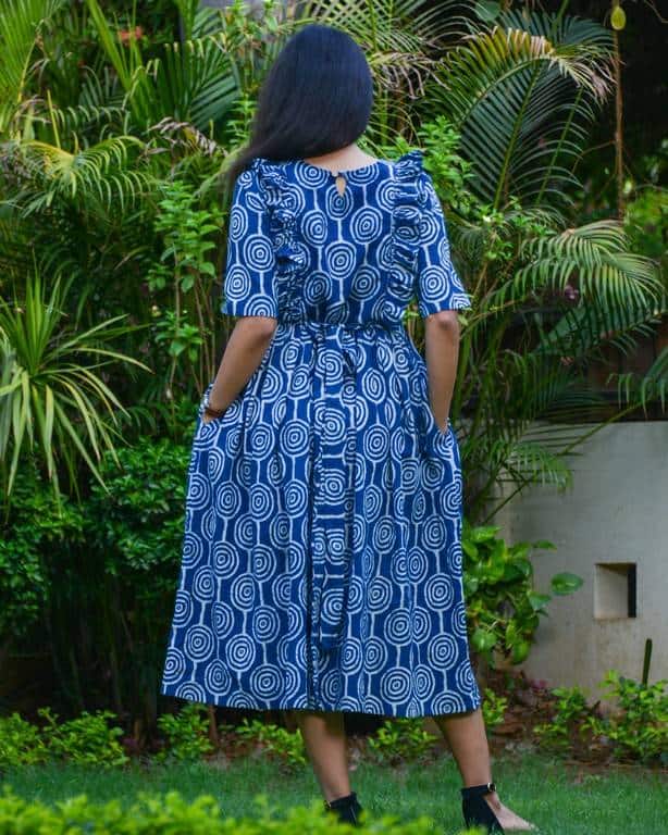 Lollipop Upbeat Blue Frill Dress