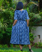 Lollipop Upbeat Blue Frill Nursing Dress