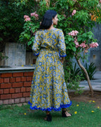 Yellow Pea Flower Frill Dress