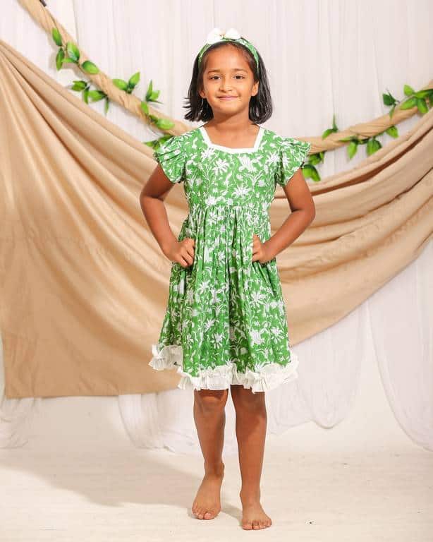 Emerald Green Kids Dress