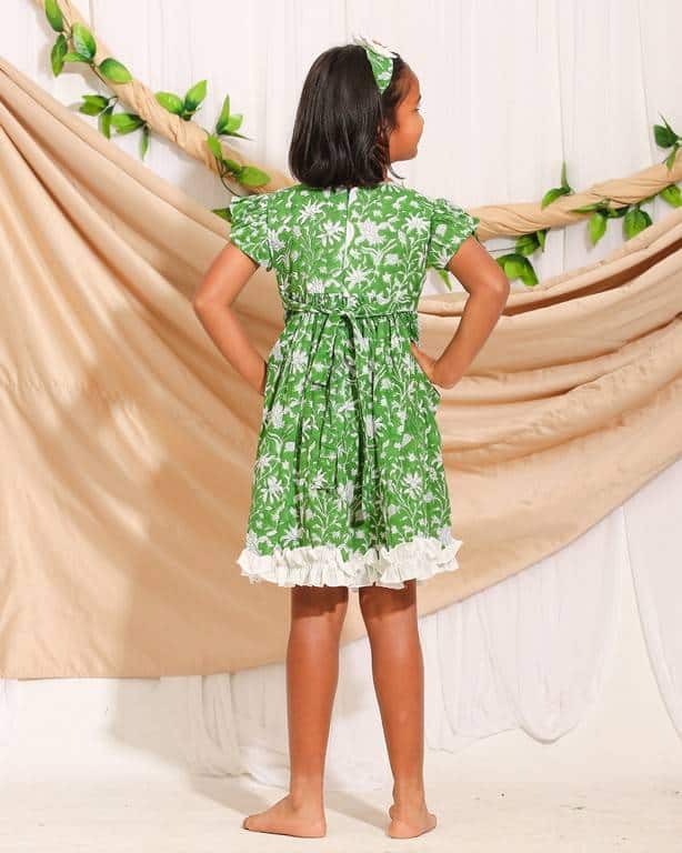 Emerald Green Kids Dress