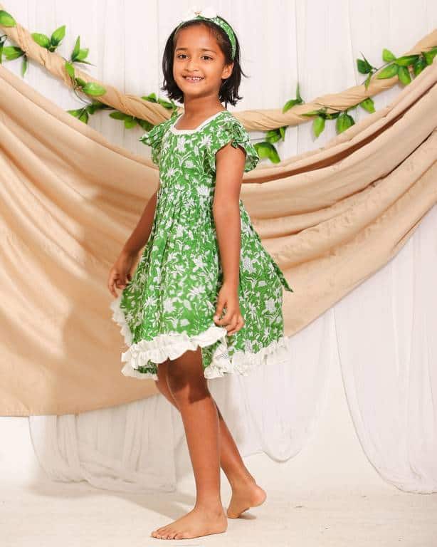 Emerald Green Kids Dress