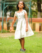 Starry White Kids Dress