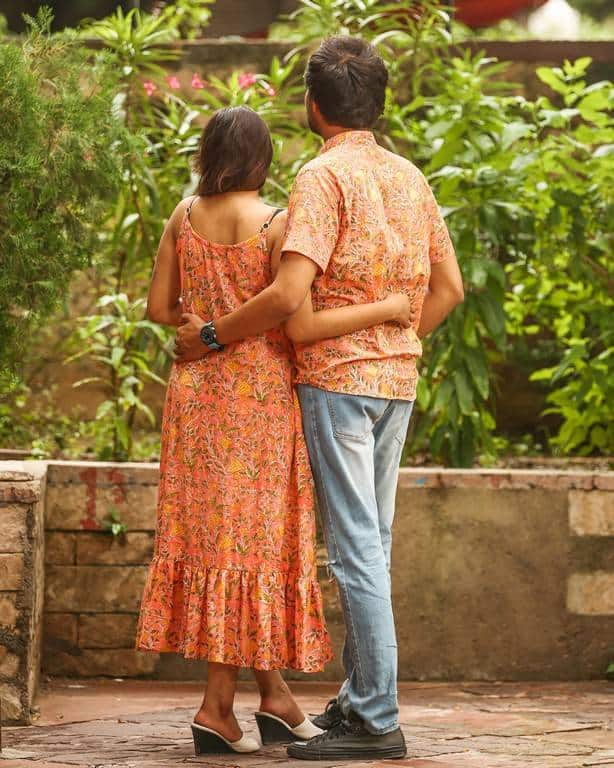 Coral Pearl Strappy Couple