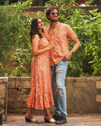 Coral Pearl Strappy Couple