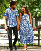 Blue Bloom Strappy Couple