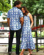 Blue Bloom Strappy Couple