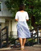 Lilac Ivory White Cutwork Nursing Dress