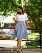 Lilac Ivory White Cutwork Dress