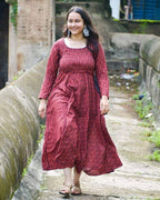 Beetroot Red Nursing Dress