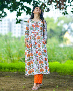 Orchid White Kurta with Pant